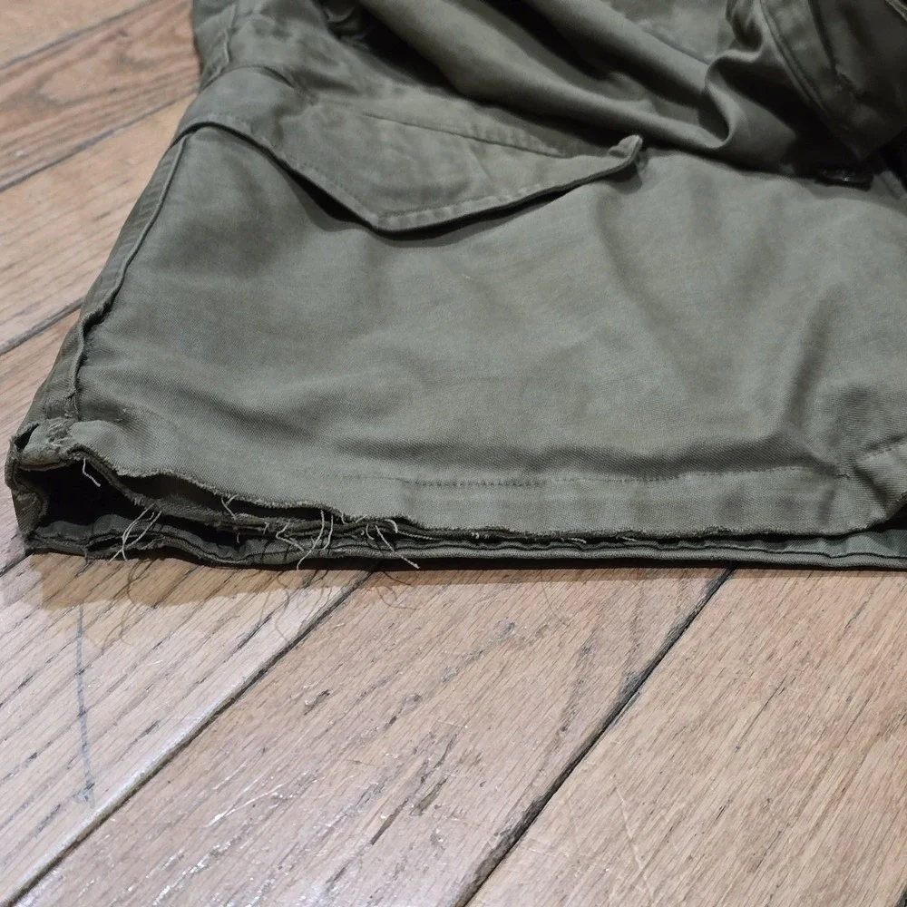 US Army Issue M-1943 M43 Field Jacket w/ Hood OD Green‎ Authentic WWII Sz Medium